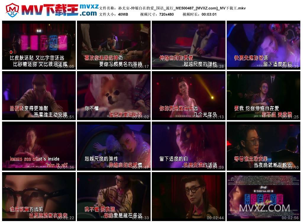孙尤安-伸缩自在的爱_国语_流行_ME500487